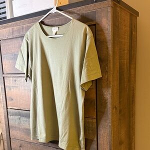 J. Crew Women's Short-Sleeve Crew Neck Tee in Olive Green